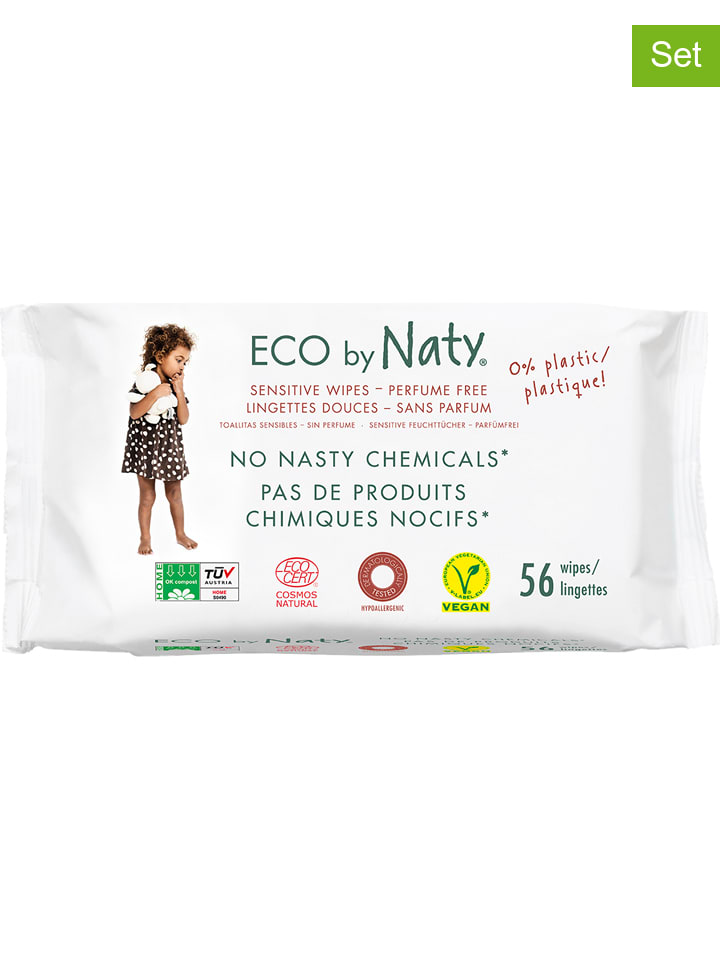 Naty 12er-Set: Feuchttücher 