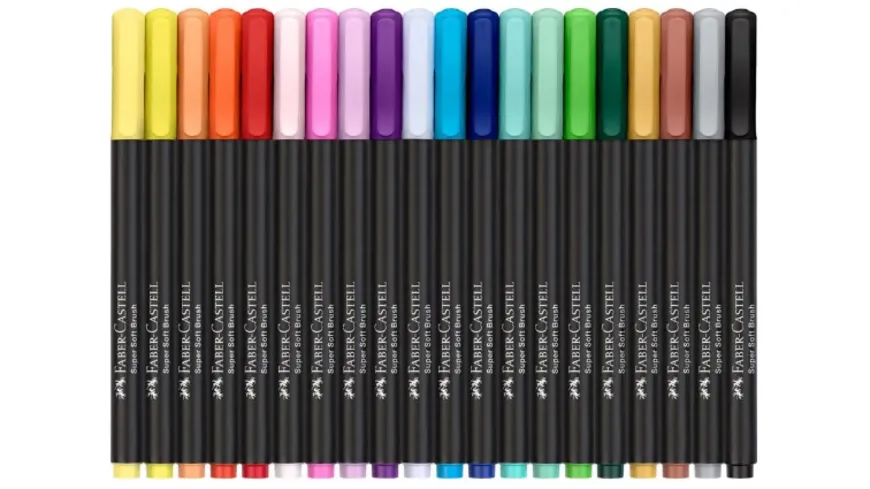 FABER-CASTELL Fasermaler Black Edition 20er Kartonetui