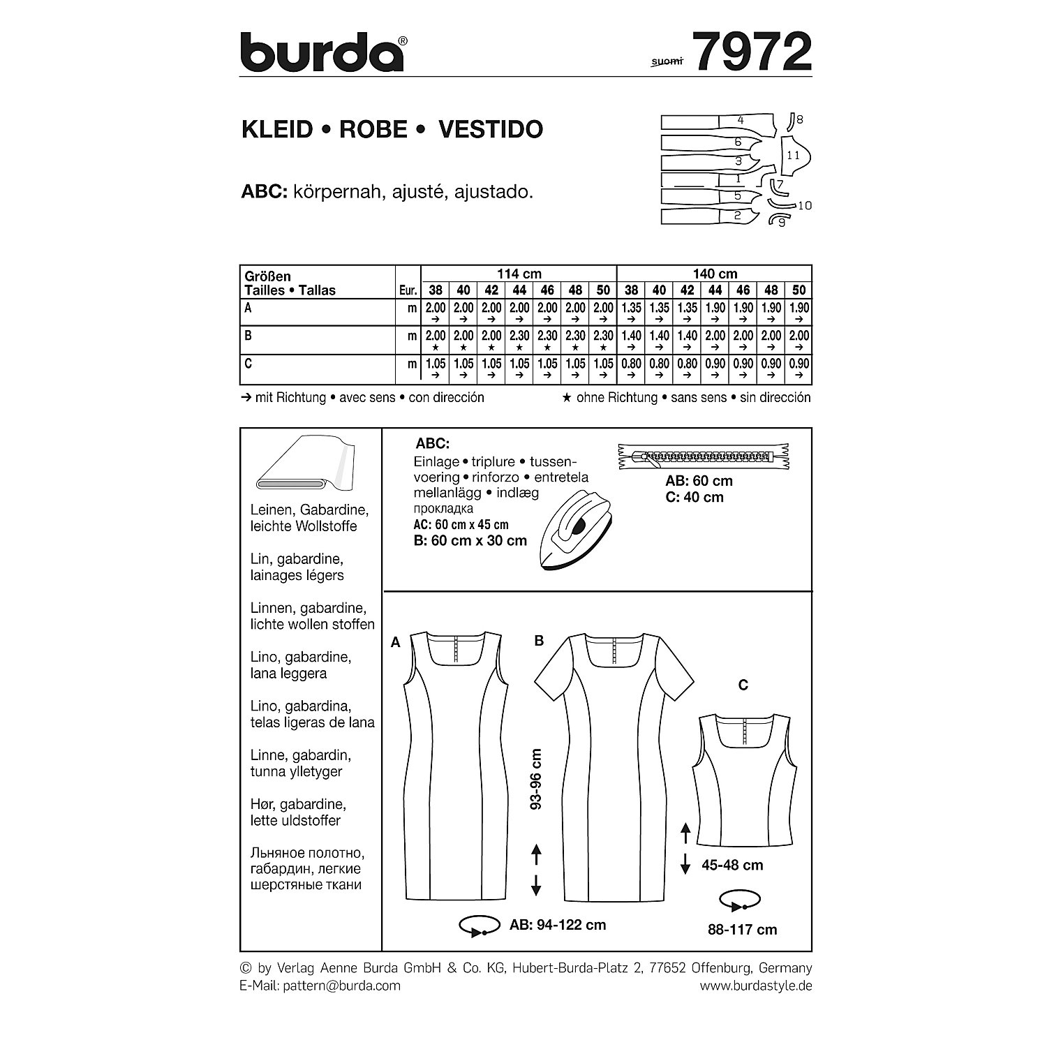 burda Schnitt 7972 