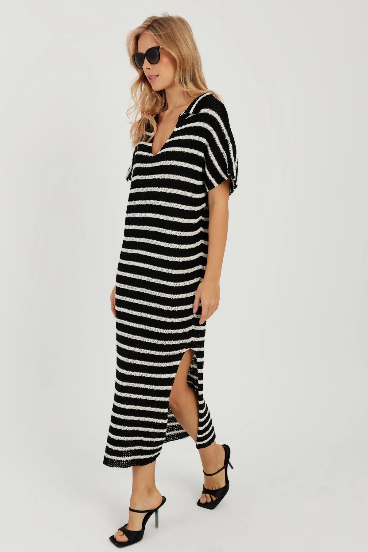 Cool & Sexy  Kleid - Schwarz - A-Linie