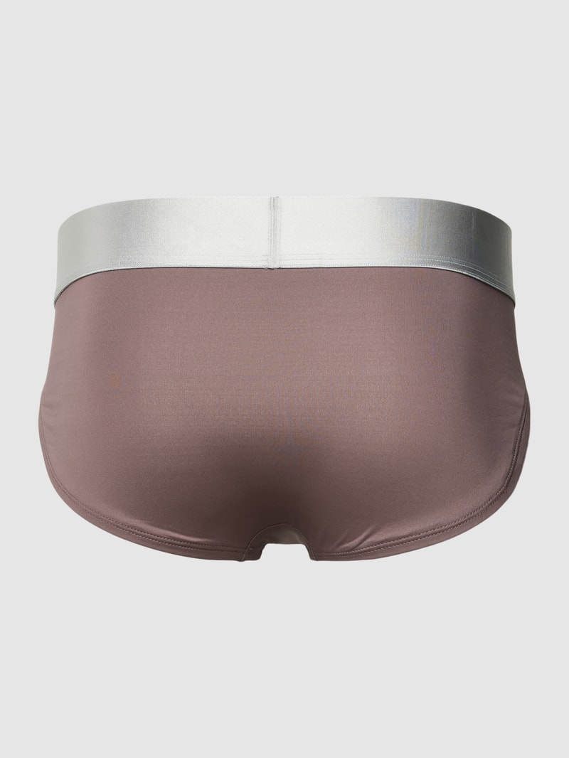 Slip mit elastischem Logo-Bund im 3er-Pack in grün