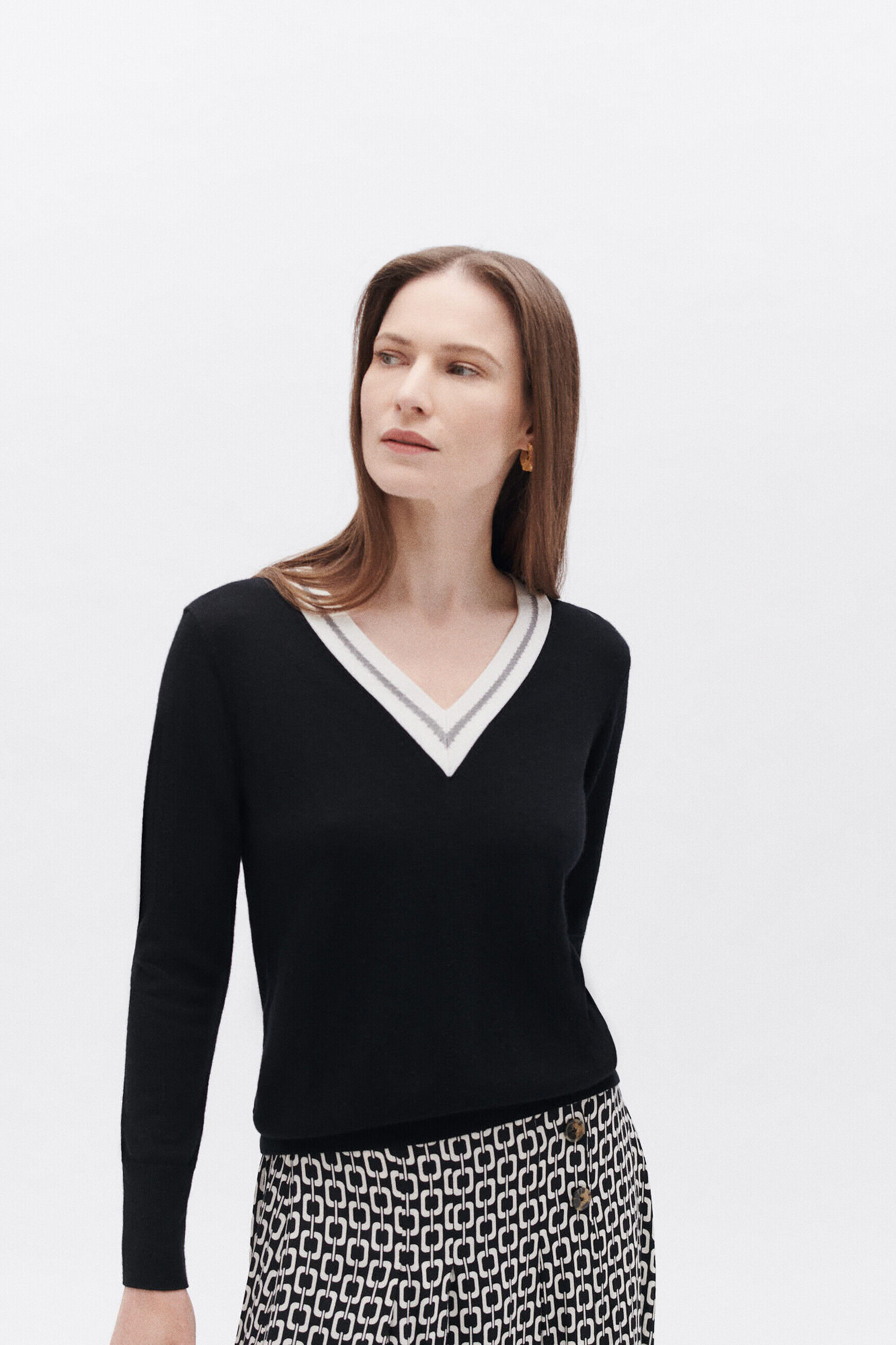 Pull manuela noir femme