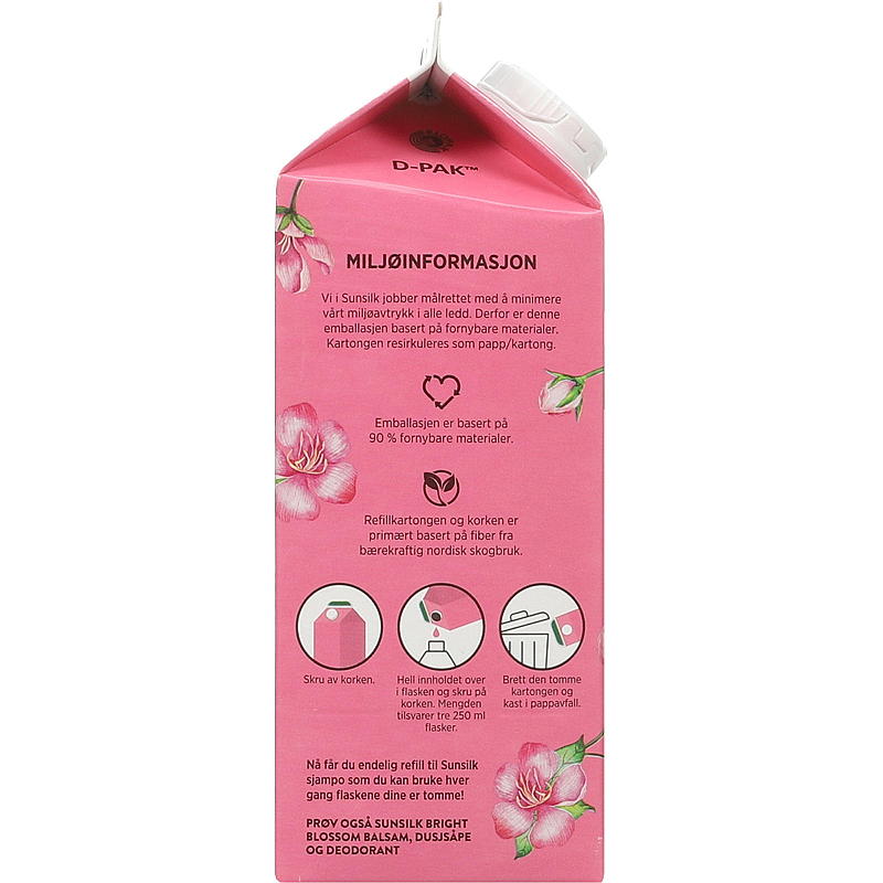 Sunsilk Shampoo 750 ml refill Blossom Sunisilk