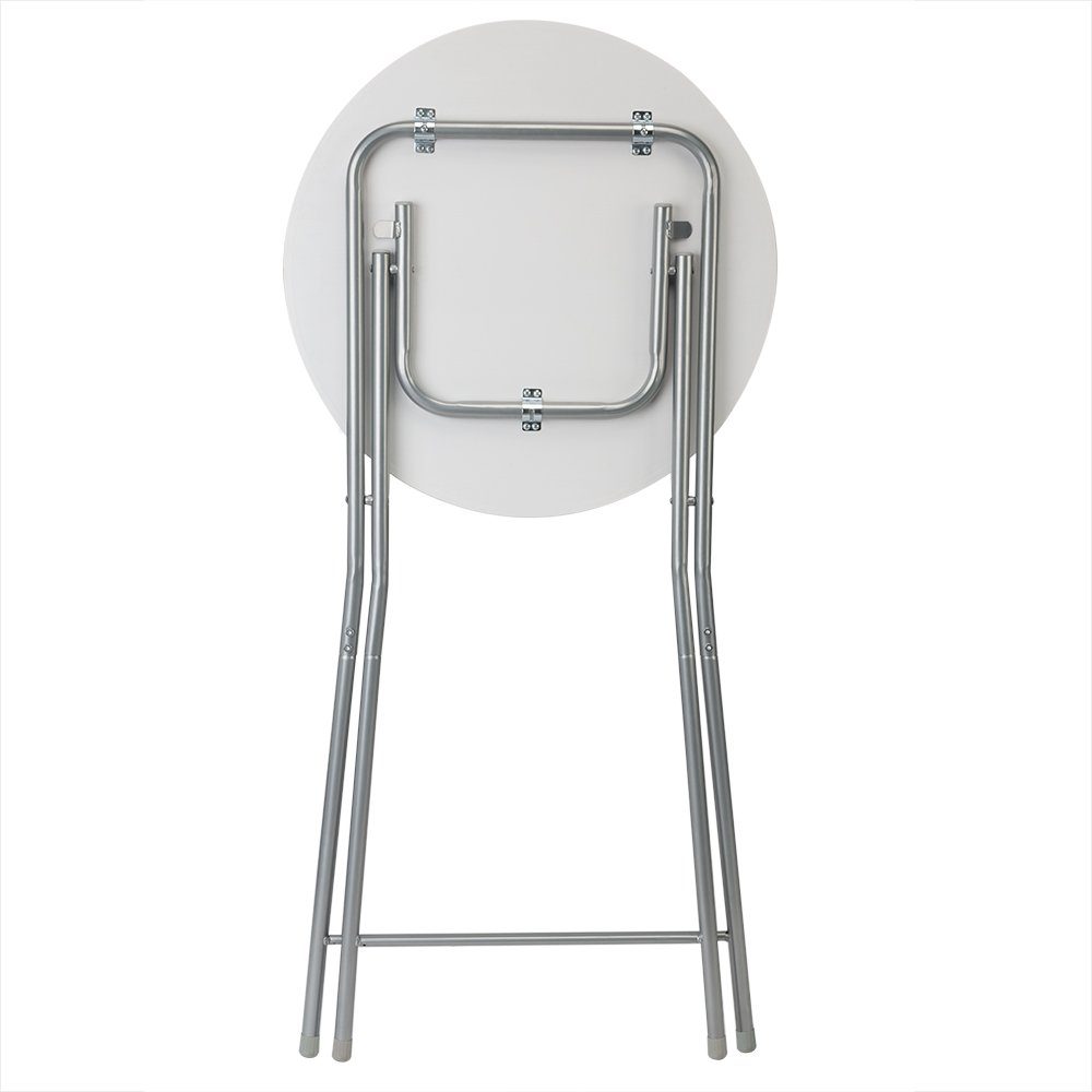 Casaria Stehtisch (1-St), Klappbar 110cm Hoch Rund Ø60cm Garten Camping Bistrotisch Partytisch