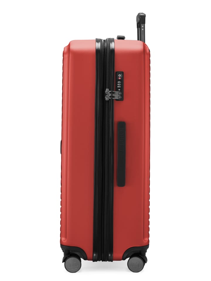 Hauptstadtkoffer Mitte - Großer Reisekoffer Trolley 77cm XXL Erweiterung TSA 130L in Rot günstig kaufen L