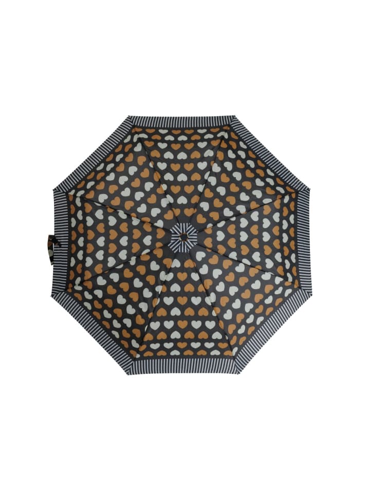 COFI 1453 Teleskop Taschenschirm mit Schutzhülle ø100 cm Wind- und Regenfest in Braun günstig kaufen onesize
