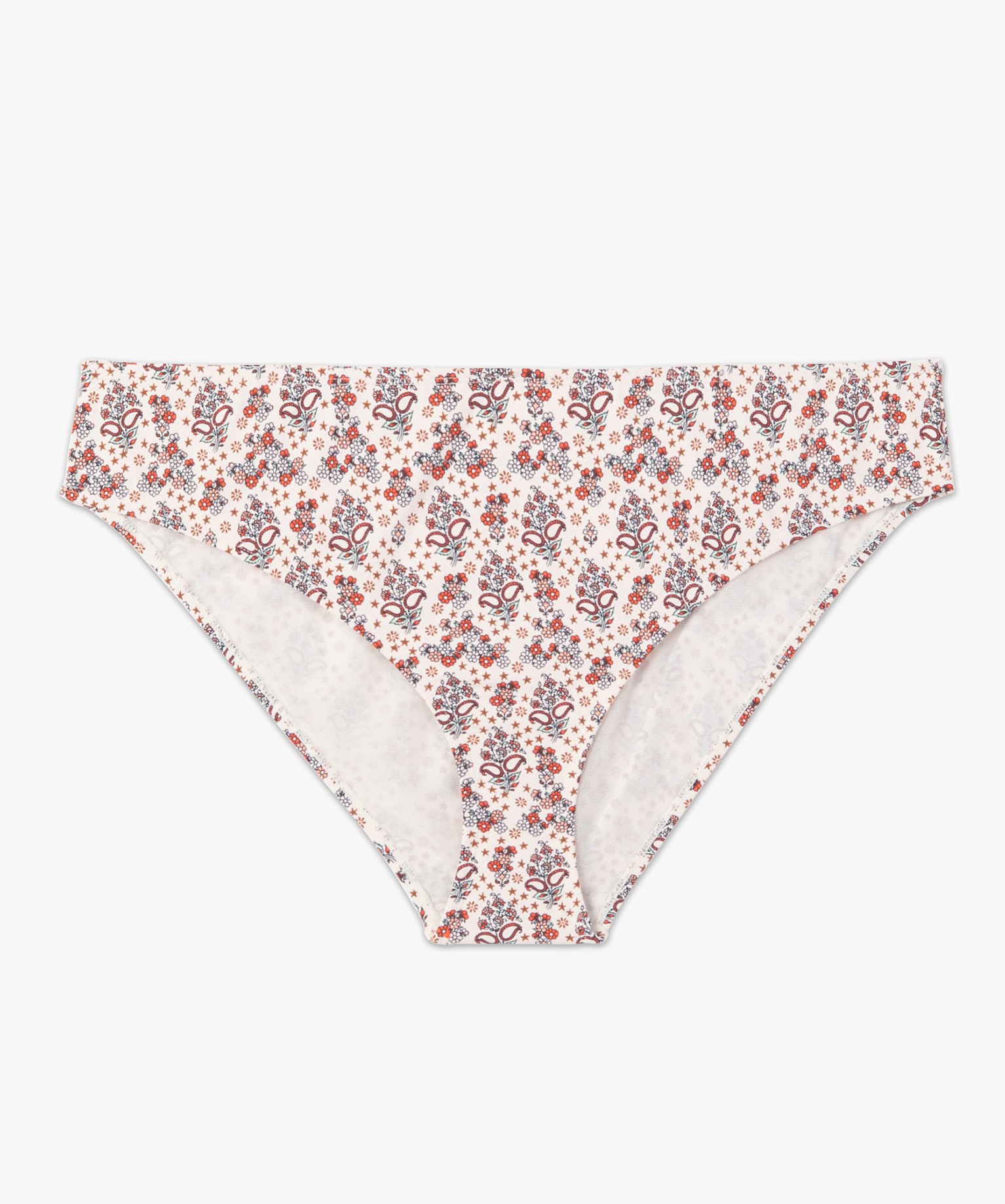 Bas de maillot de bain femme grande taille forme culotte imprime | GEMO