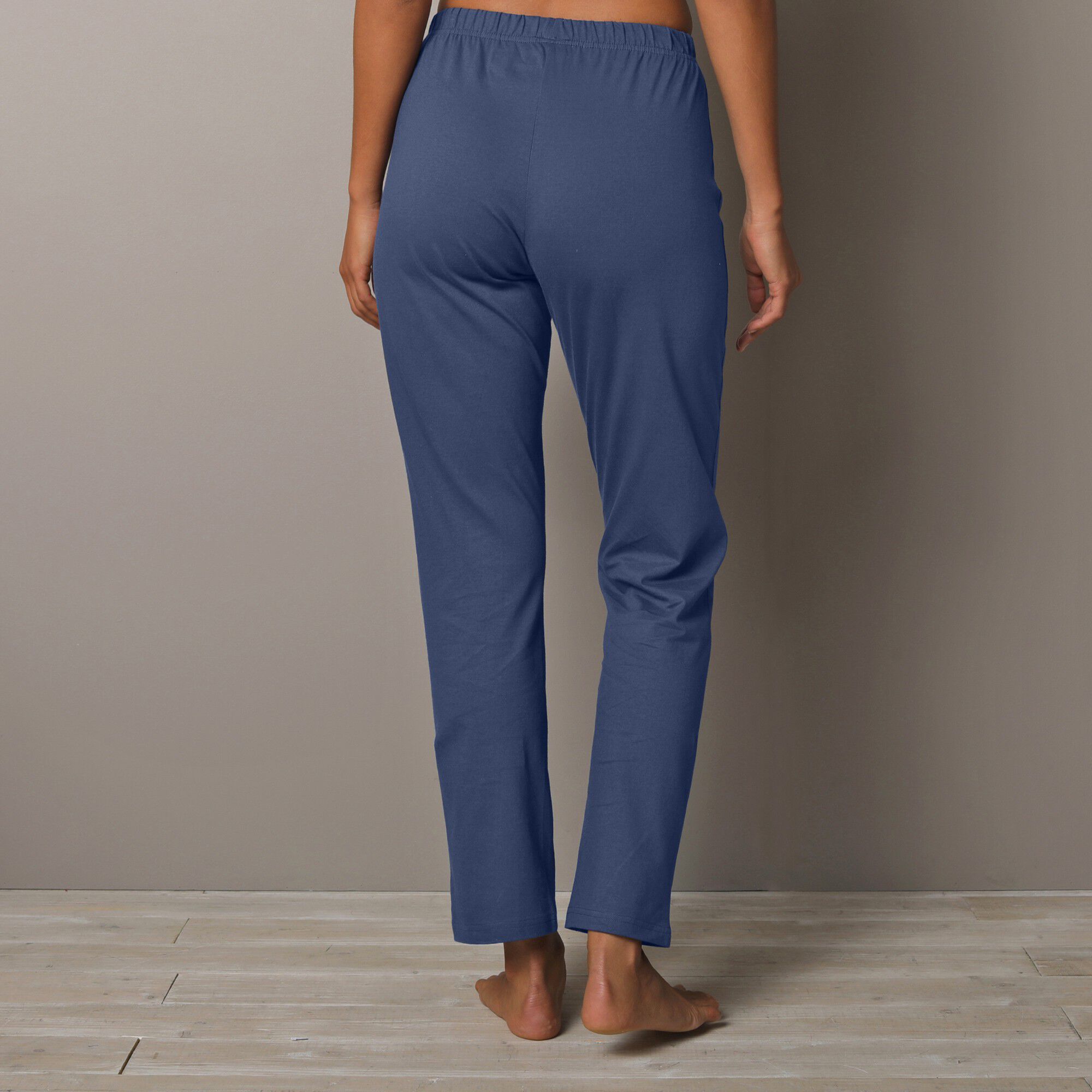 Pantalon imprimé bucolique placé
