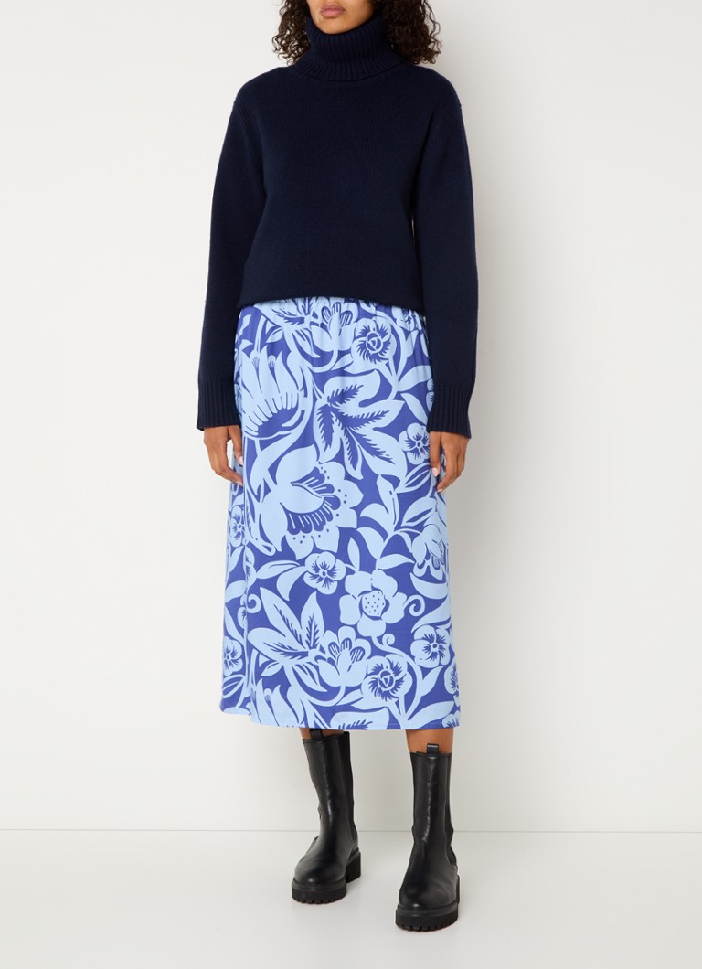 Fustă midi Josephine & Co. Sia cu imprimeu floral