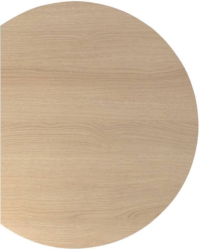 Hammerbacher Erweiterungsplatte VLA80 Eiche, Weiß 800 x 800 x 720 mm