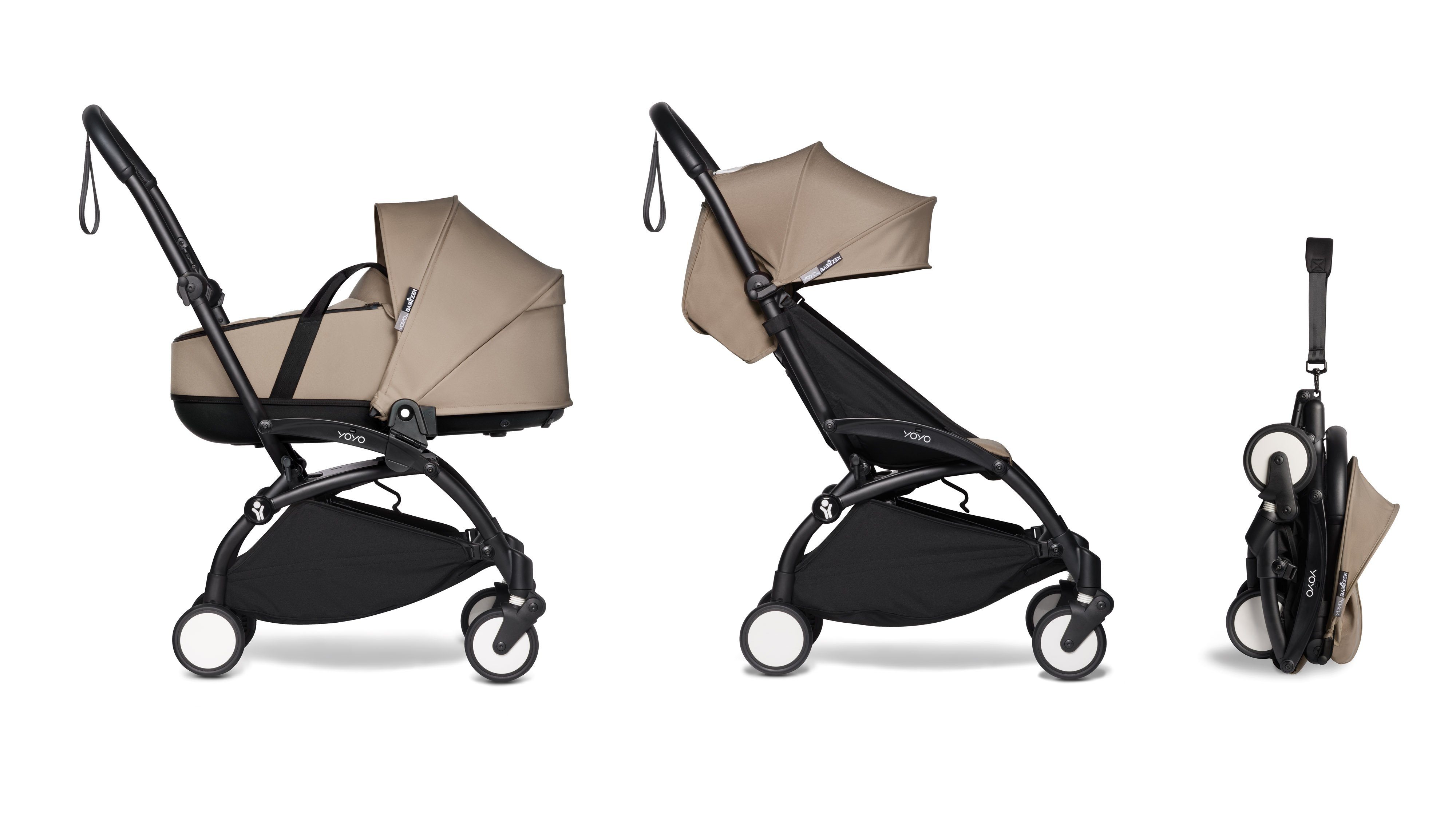 BABYZEN Kombi-Kinderwagen Komplett-Set YOYO mit Gestell, Liegewanne und 6+ Textilset