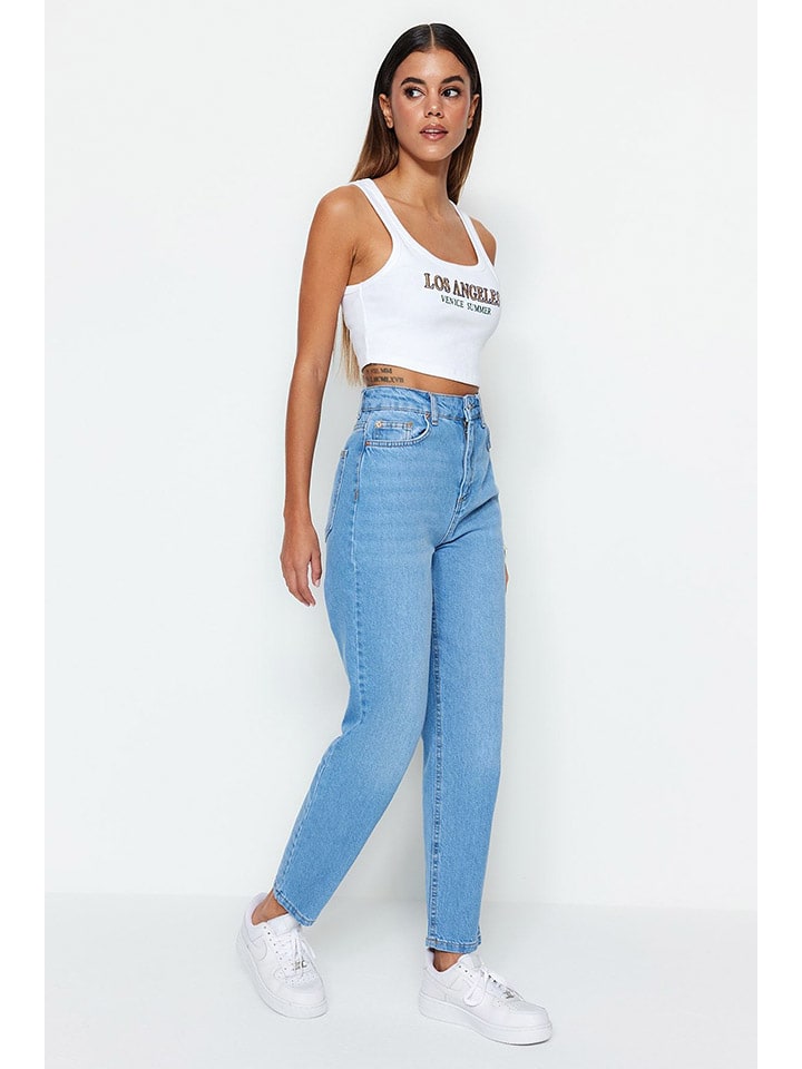 trendyol Jeans - Tapered fit - in Hellblau günstig kaufen