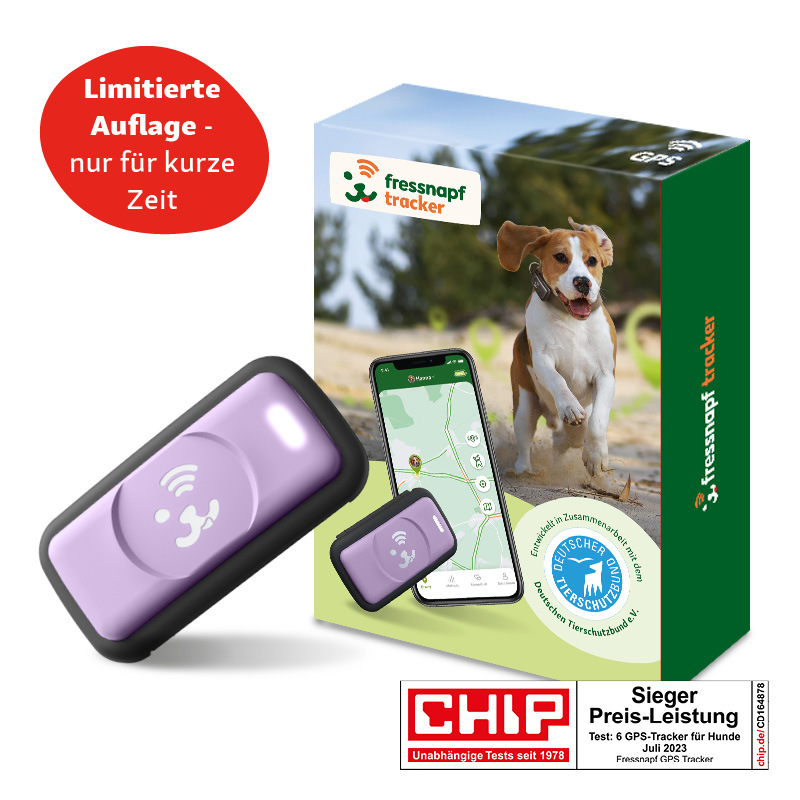 Fressnapf GPS Tracker & Zubehör Fressnapf GPS-Tracker für Hunde happy purple *limitierte Auflage