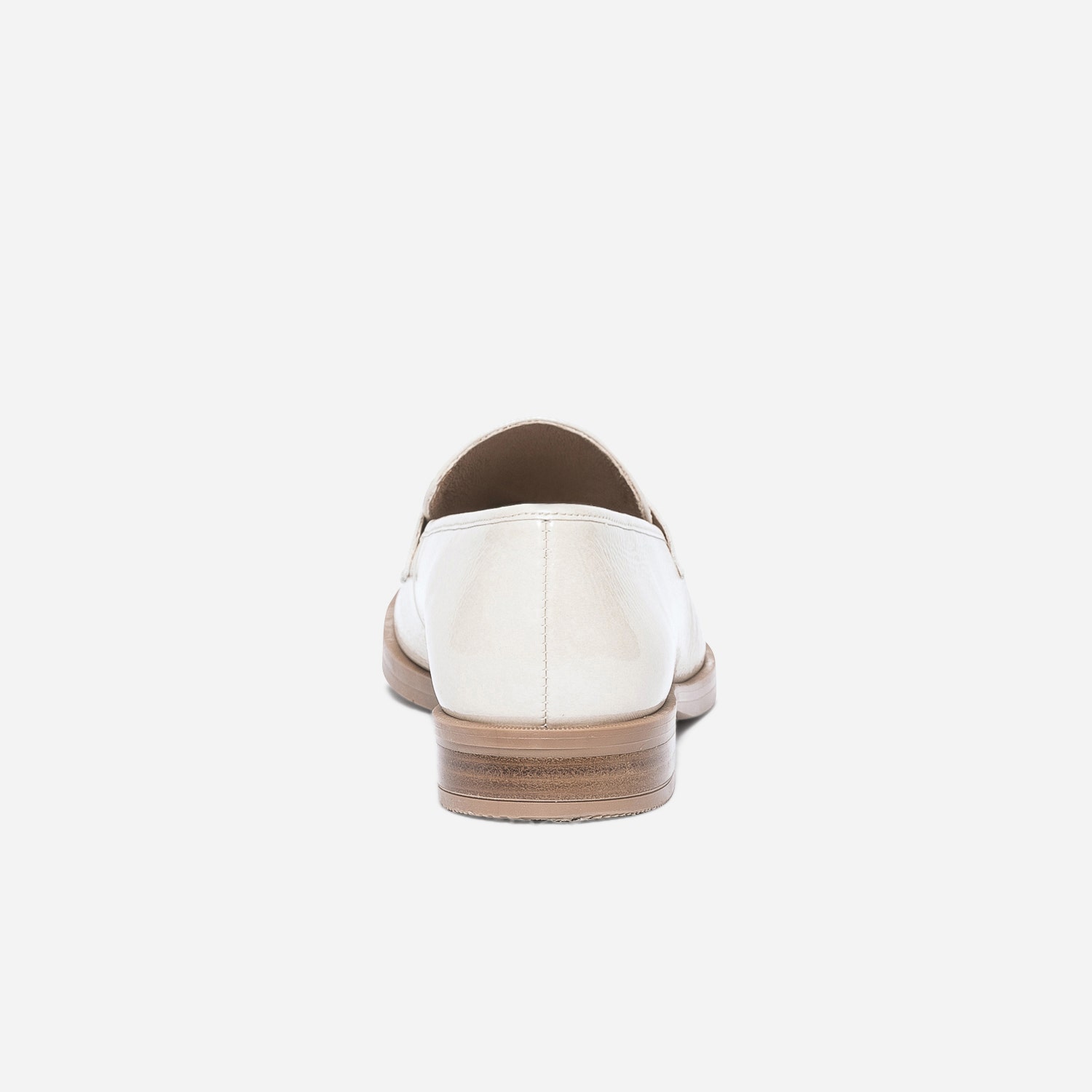 Mocassin ERAM FLEX écru en cuir verni