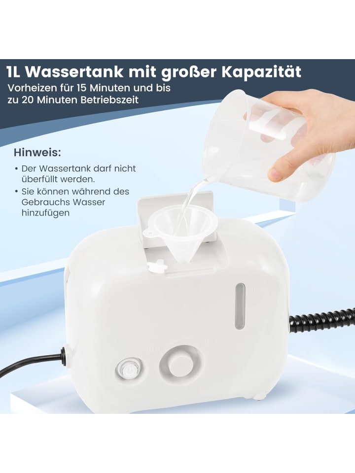 COSTWAY Dampfreiniger 1500W Aufheizzeit 10s in Weiß günstig kaufen onesize