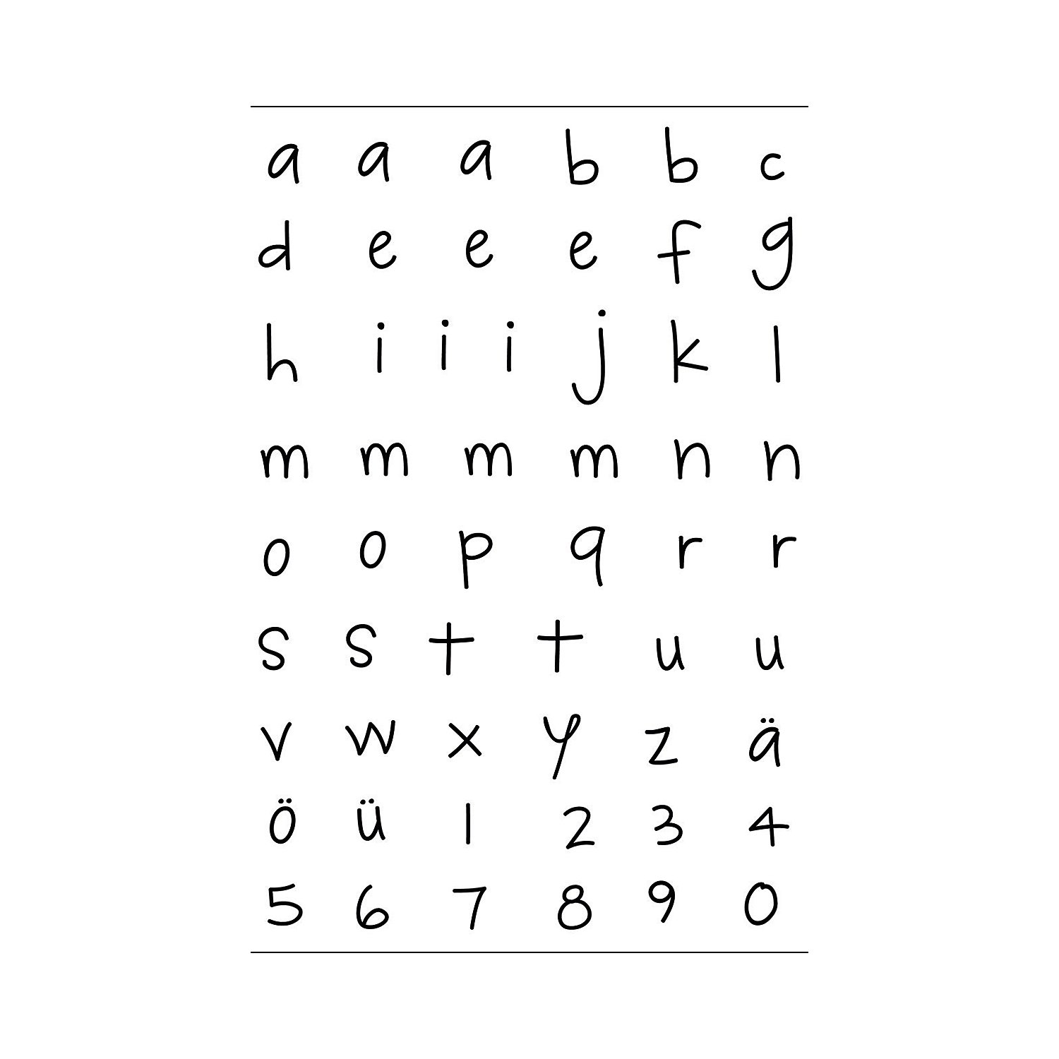Clear Stempel-Set 