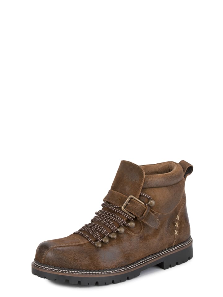 Stockerpoint Stockerpoint Trachtenstiefel Tiago in hellbraun gespeckt günstig kaufen