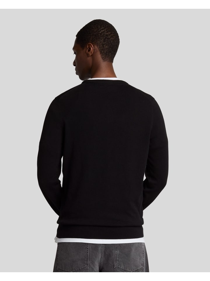 Lyle & Scott Strickpullover in Schwarz günstig kaufen
