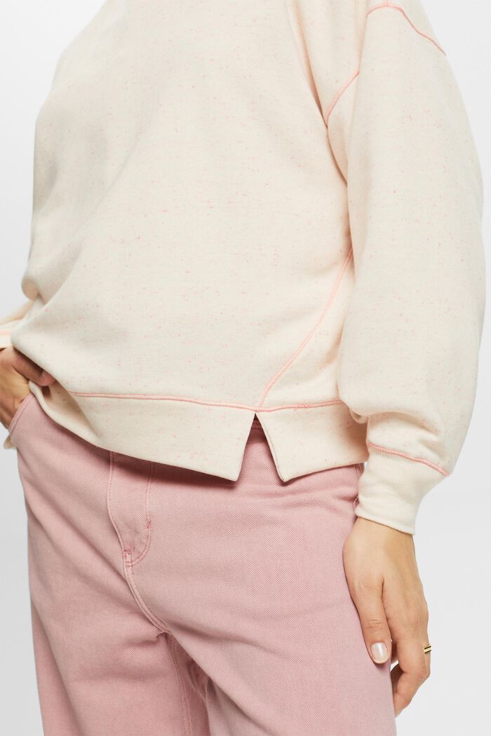 Sweatshirt im Sprenkel-Look, Baumwollmix