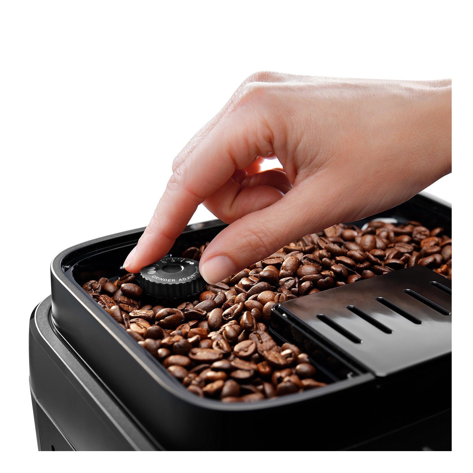 De'Longhi Kaffeevollautomat ECAM293.52.B MAGNIFICA, 4 Soft-Touch-Symbole, Herausnehmbare Brühgruppe