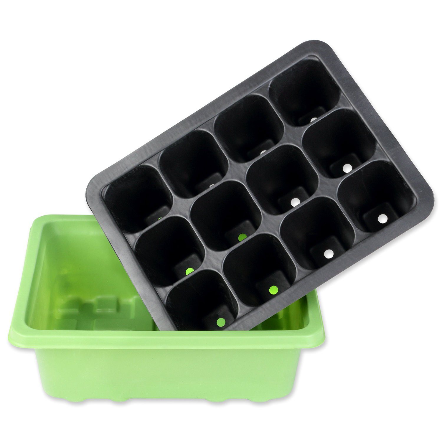 Schramm Frühbeet Schramm® Zimmergewächshaus ca. 19x15x7cm Anzuchtkasten 1, 2 oder 4 Stück Mini Gewächshaus Anzuchtset Anzuchtschale mit Deckel und Belüftung (1 St)