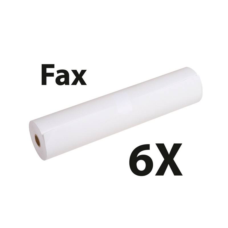 Exacompta 40924E Faxrollen 55 g/m² 216 x 50 x 12 mm Weiß 6 Stück
