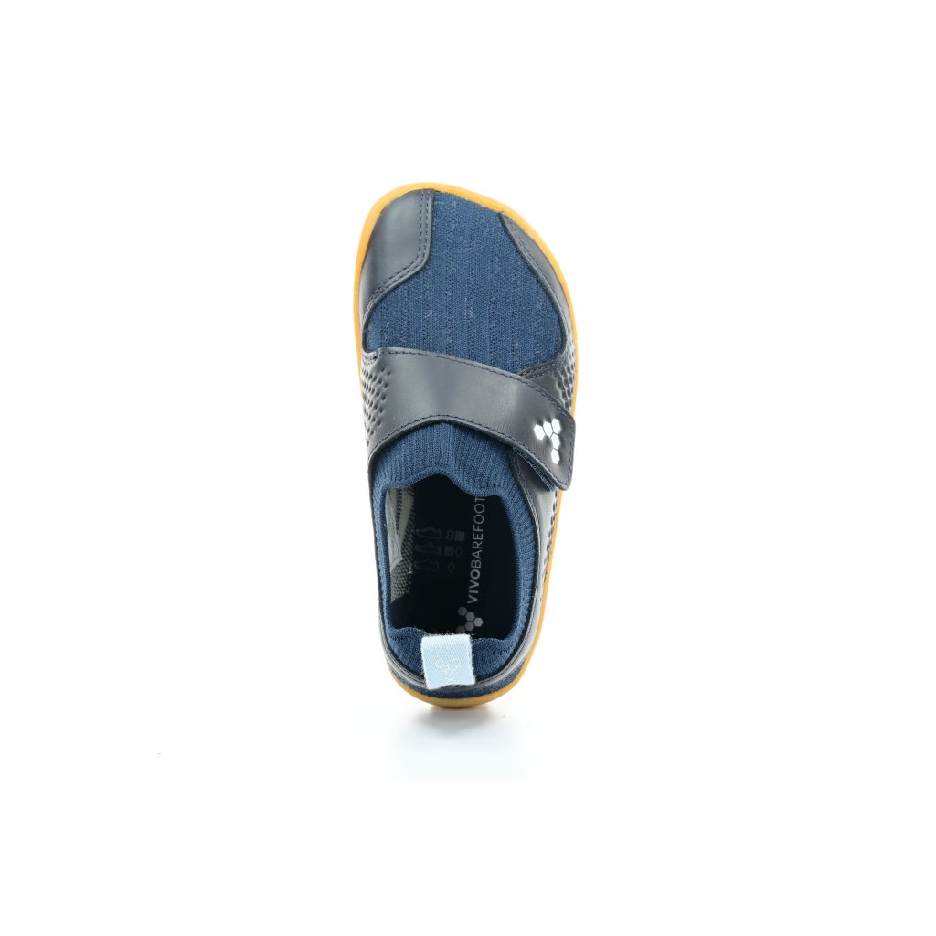 Vivobarefoot Primus Knit II K Midnight Leather sportliche Barfußschuhe