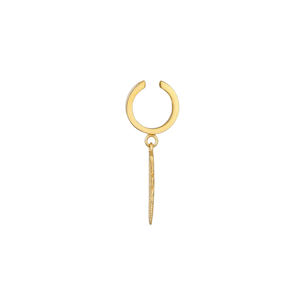 Elli Elli Boucles d'Oreilles Plume Nature Créole Boucles d'Oreilles Femme - (925/1000) Boucles d'oreilles