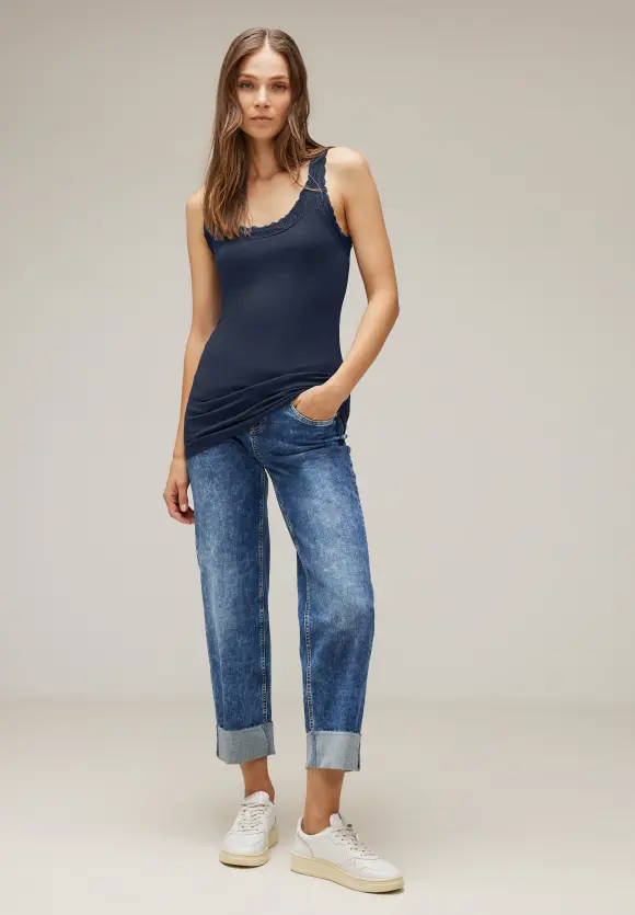Street One Top mit Spitzendetail