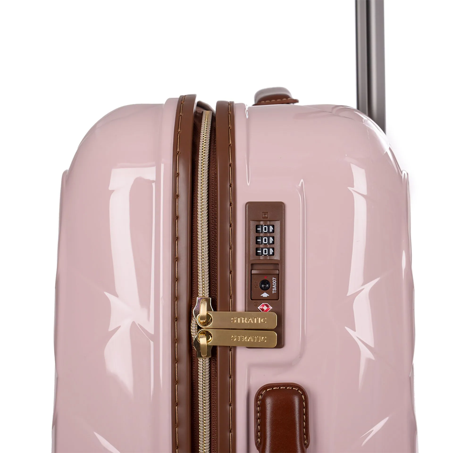 Stratic Leather&More - Hartschalen-Koffer M (bis 66cm) - rose