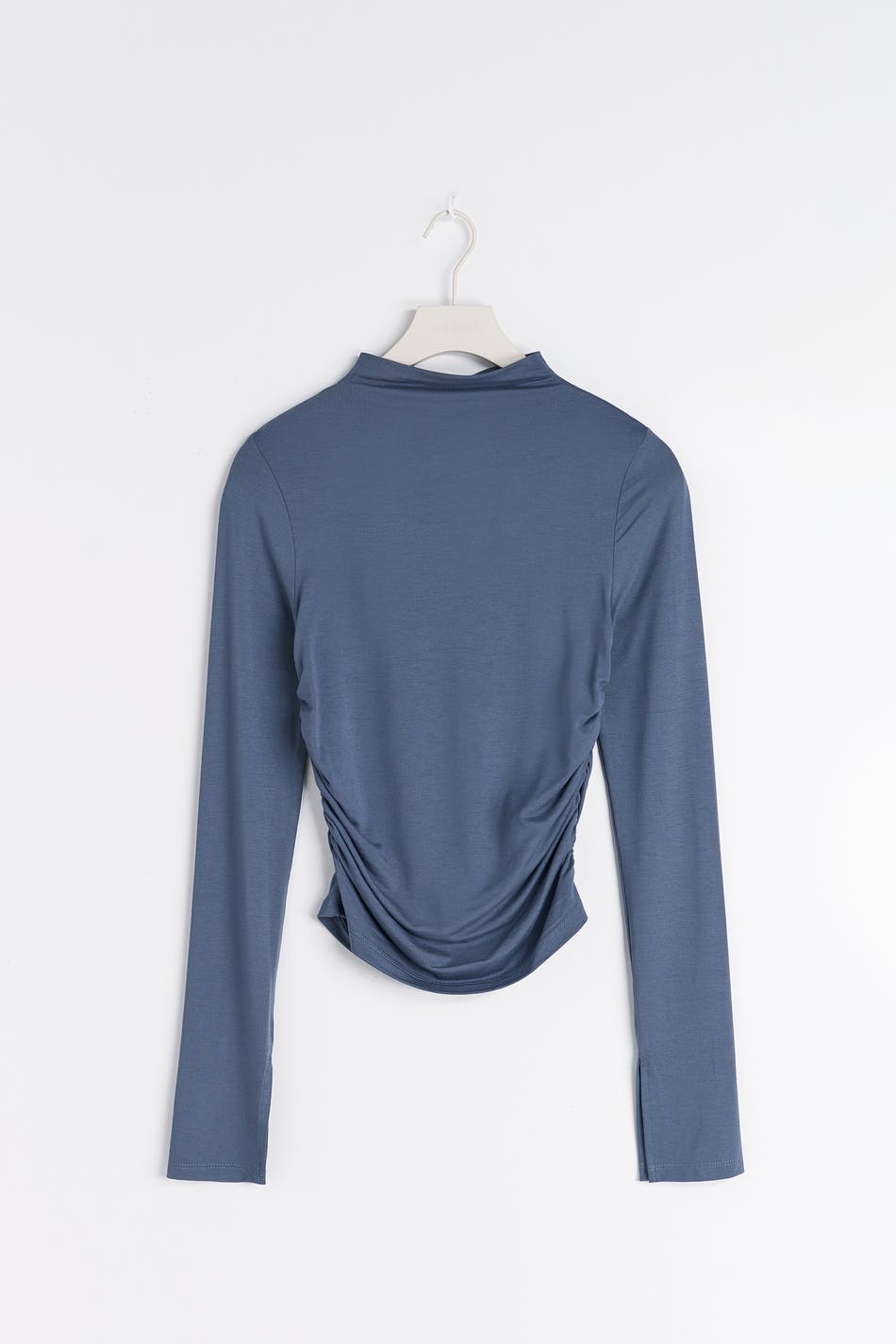 Soft touch funnel neck ls top