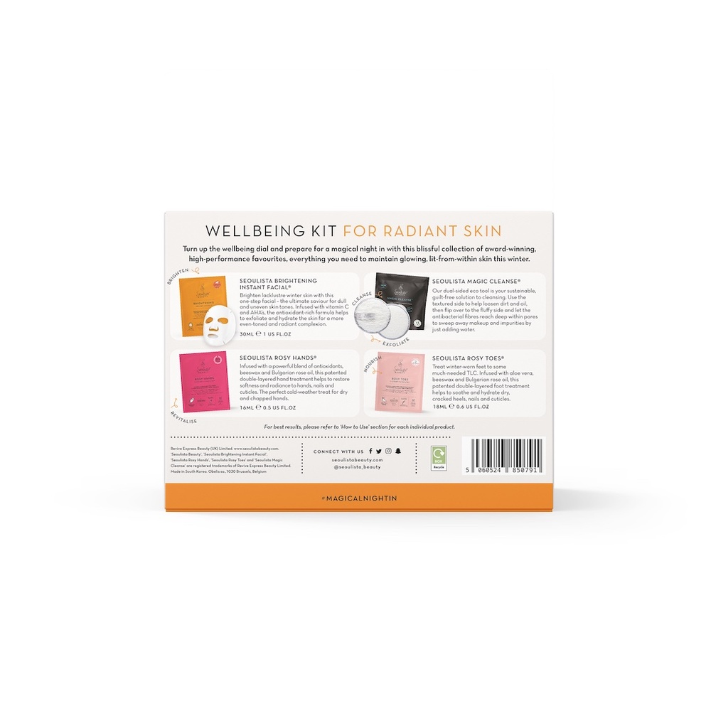 seoulista beauty Seoulista Beauty A Magical Night In Wellbeing Kit Radiant Skin Coffret cadeau