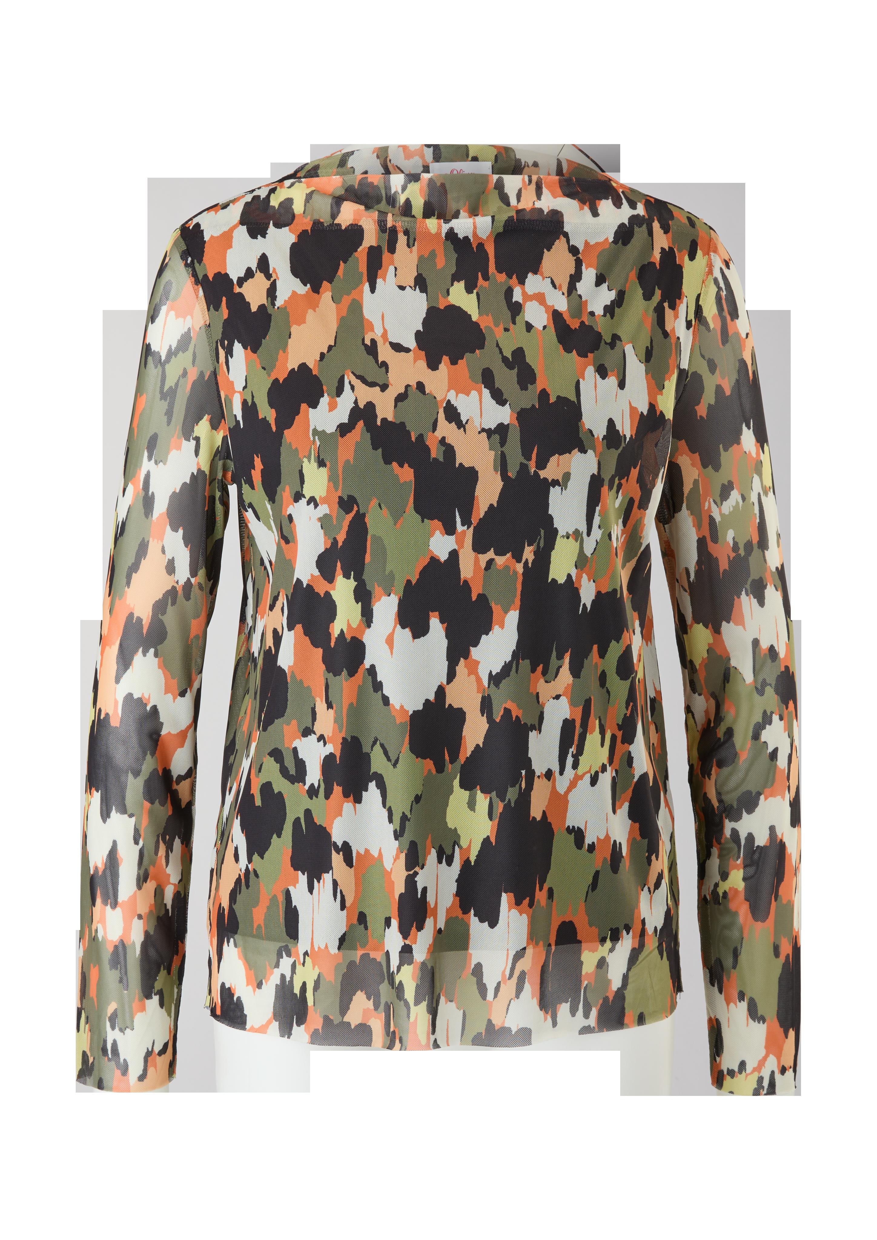 Blusenshirt mit Alloverprint  2121384-77A1
