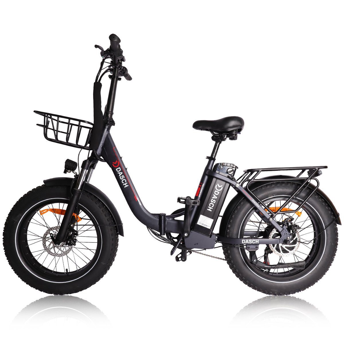 iceagle E-Bike Uberno E5 Elektro-Faltrad 20, 48V 12Ah Batterieeinheit, (E-Mountainbike, mit intelligentem BMS. App und Kreuzfahrt, verstellbarer Sitz, Scheibenbremsen vorne und hinten), mit Fahrradkorb