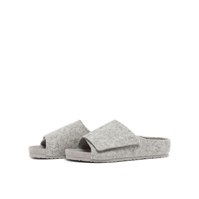 Birkenstock x Fear of God Kids Los Feliz Felt cement melange
