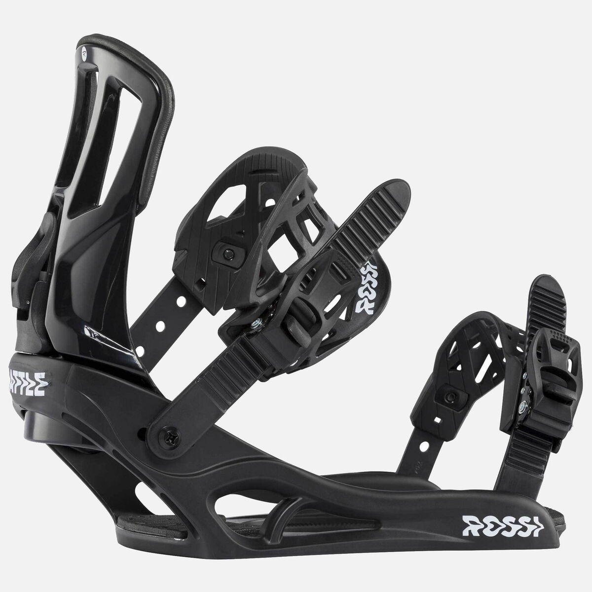 Herren Battle Snowboardbindung in Schwarz/Weiß (XL)