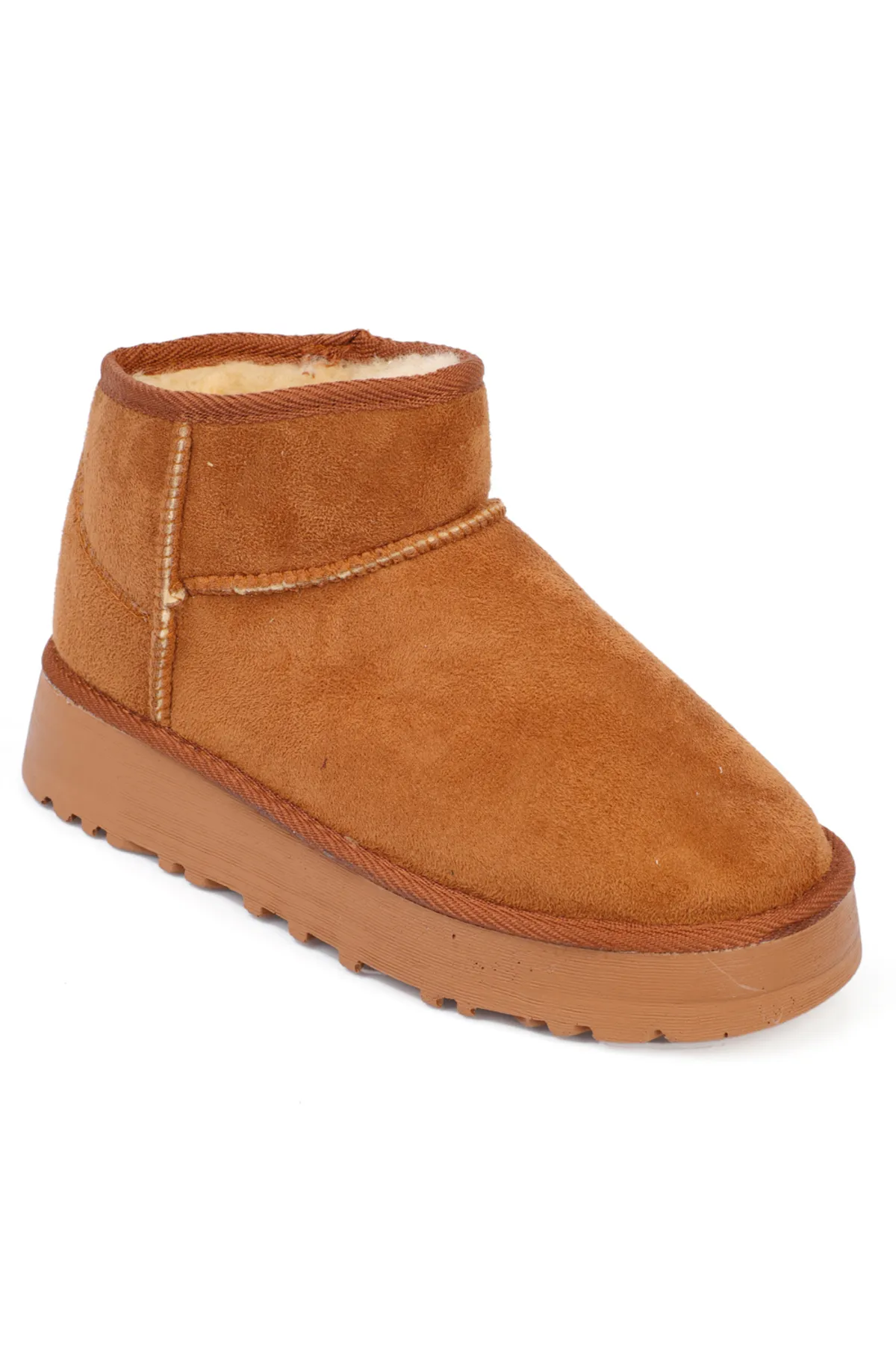 Capone Outfitters  Damen-Stiefeletten mit runder Spitze und pelziger Innenseite