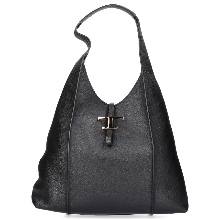 Tod's - Hobo-Tasche T Timeless Leder Large - schwarz