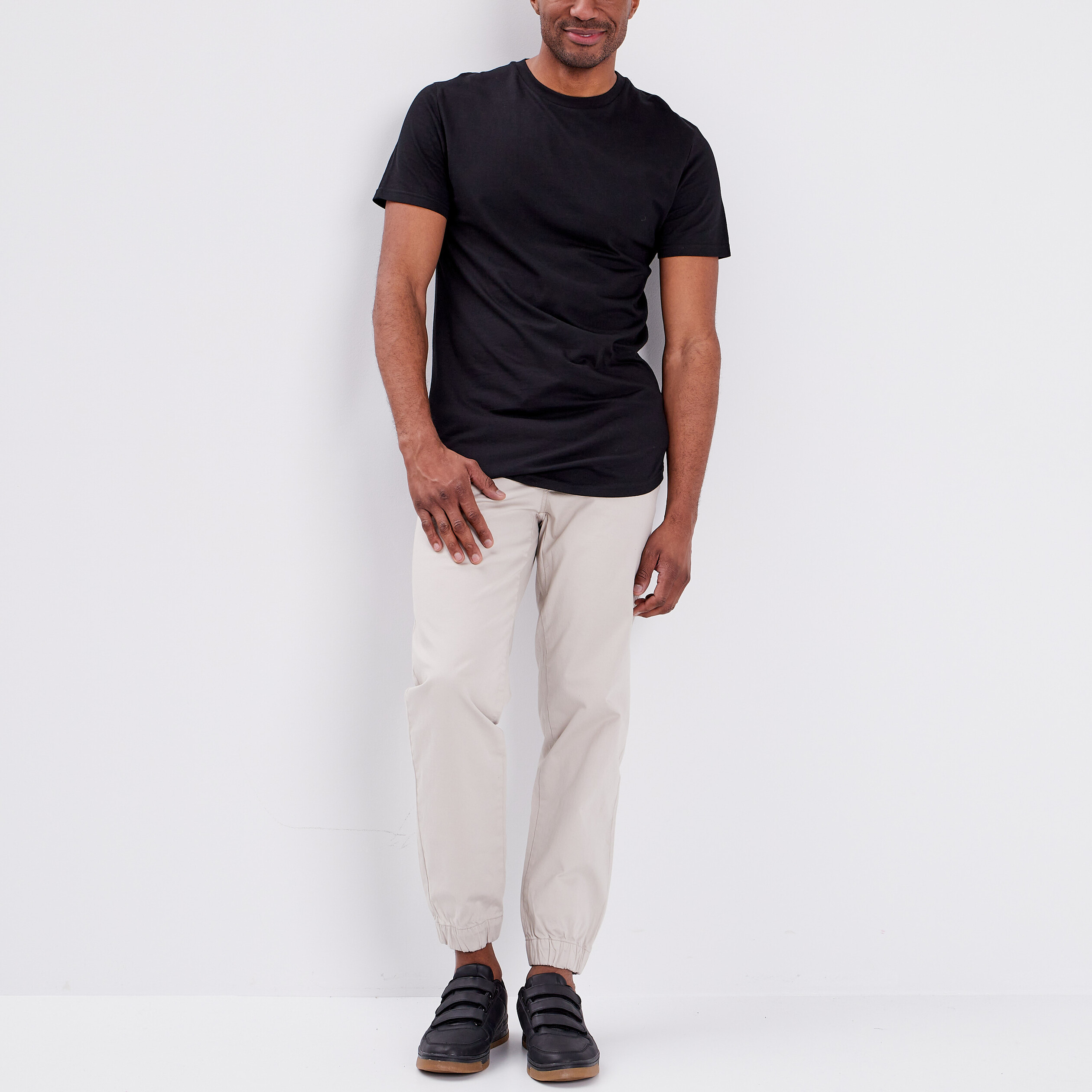 T-shirt manches courtes noir homme | La Halle