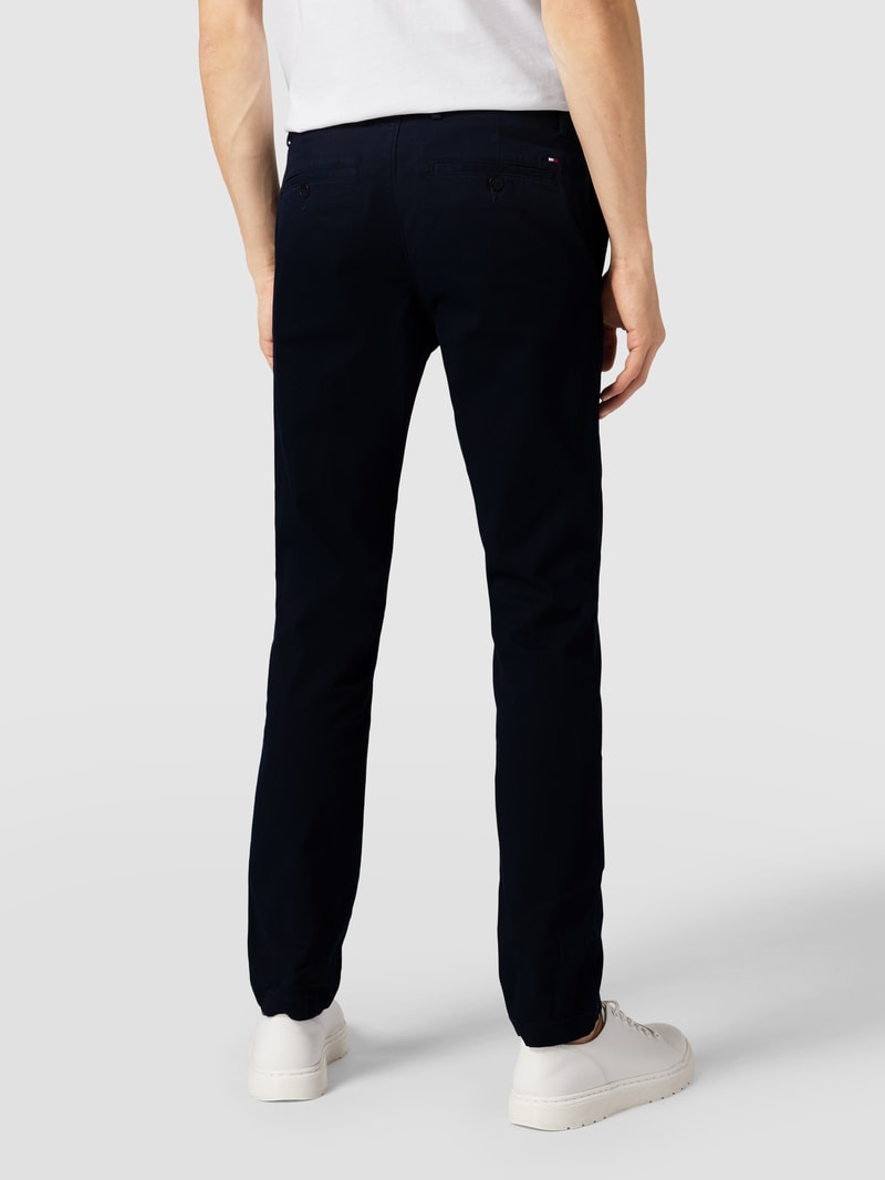 Chino mit Label-Detail Modell 'CORE BLEECKER 1985' in marineblau