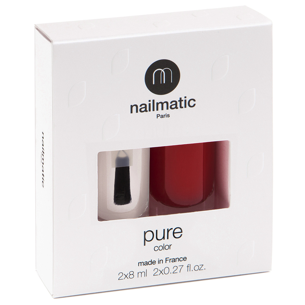 nailmatic PURE color duo BASE & TOP + KATE vernis à ongles biosourcé jusqu'à 84%