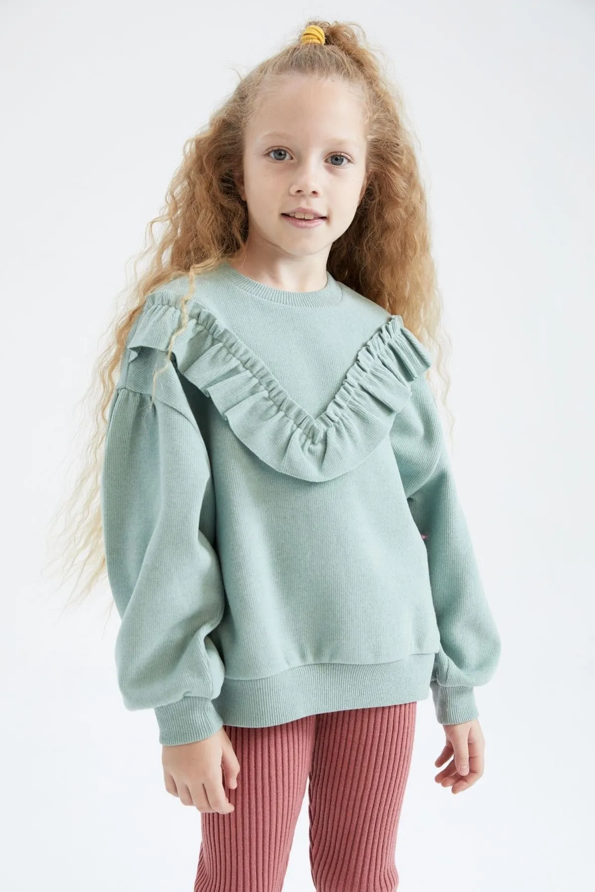 DeFacto  Sweatshirt mit Rundhalsausschnitt für Mädchen - Y8473a622wn