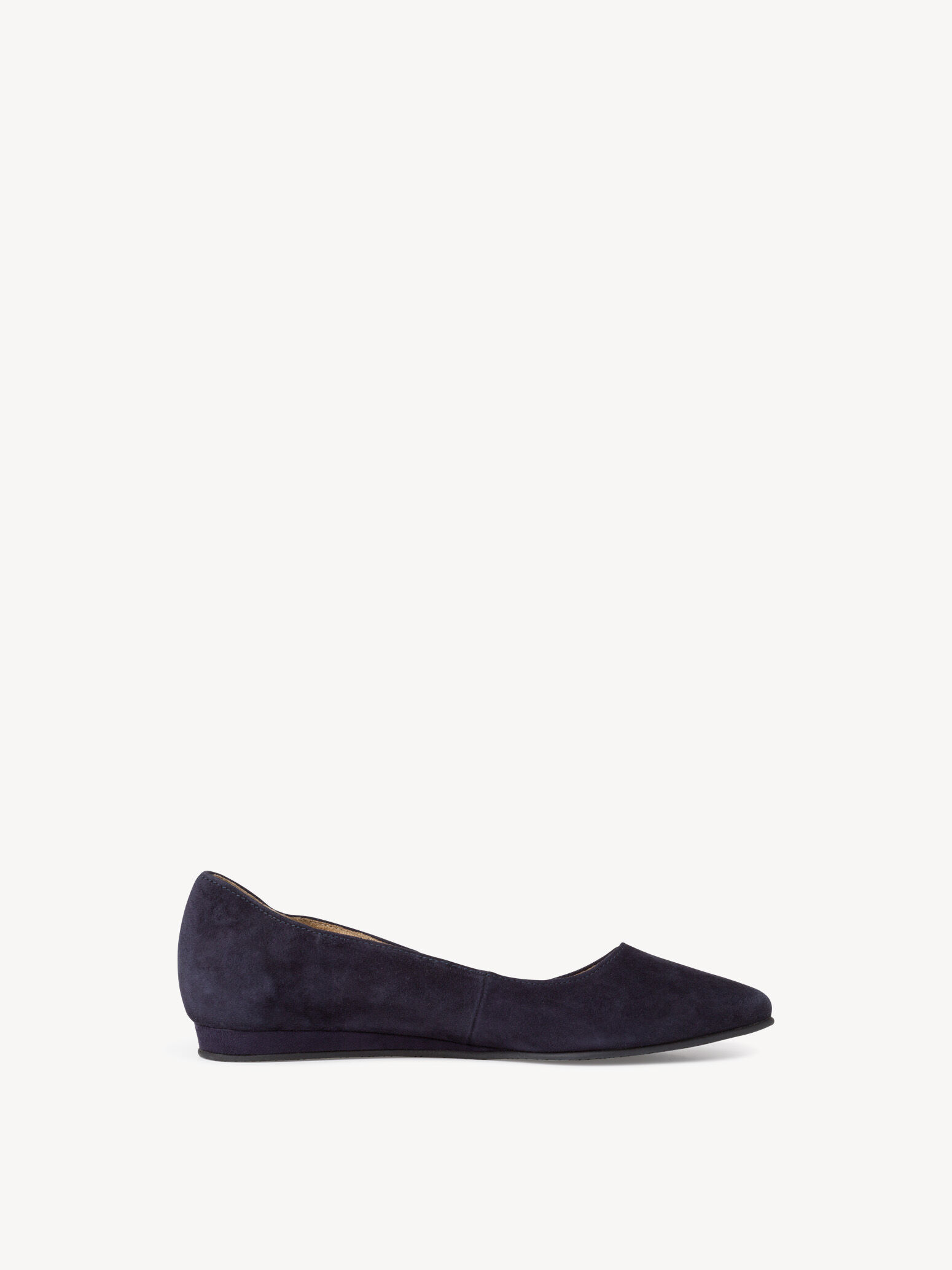 Ballerine en cuir - bleu