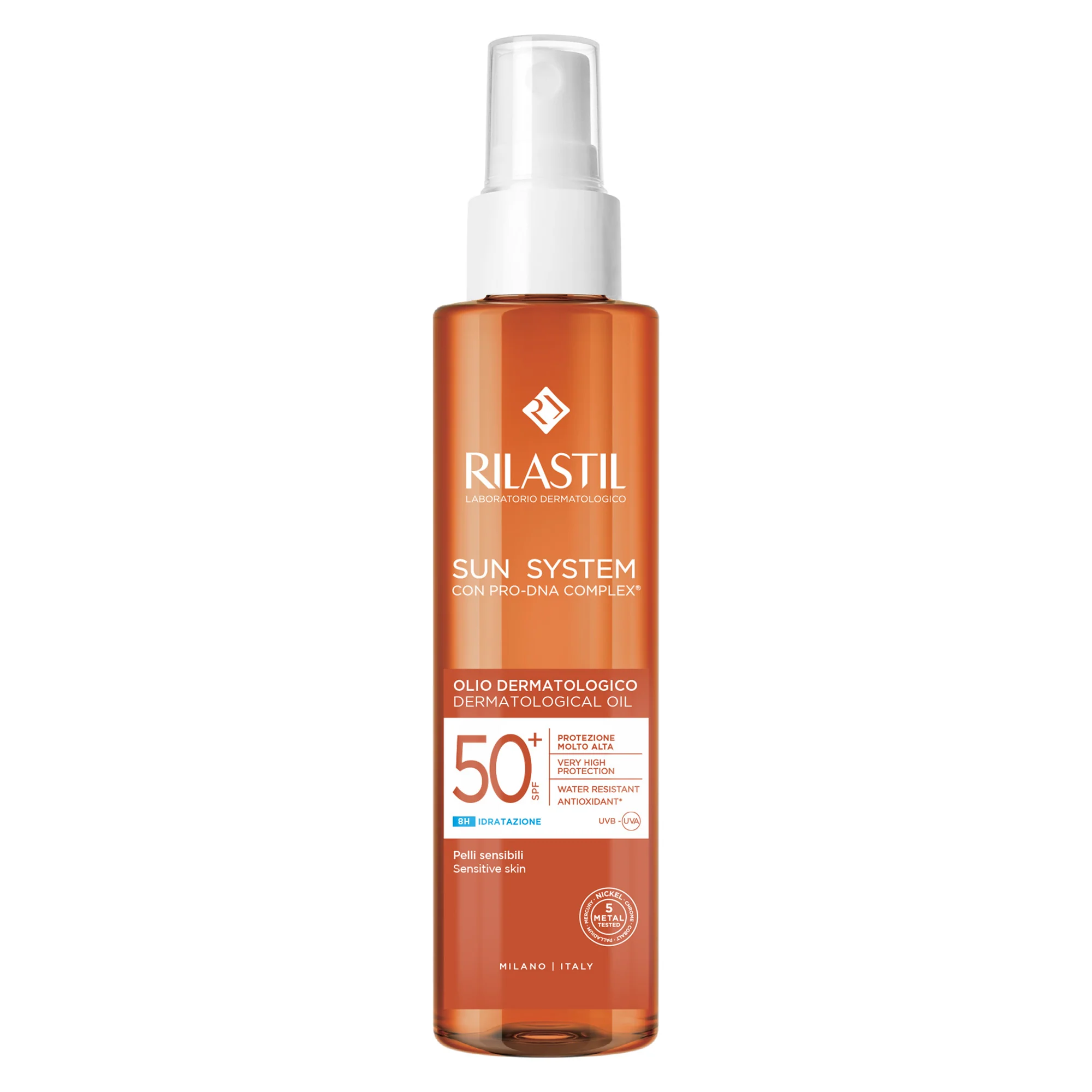 „Sun System“ dermatologinis aliejus nuo saulės SPF50+ – itin stiprią apsaugą turintis kūno aliejus nuo saulės.