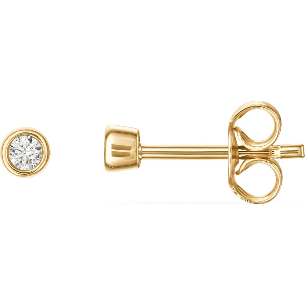 FAVS Boucles d'oreilles à fermoir à poussette 375 Or jaune Boucles d'oreilles