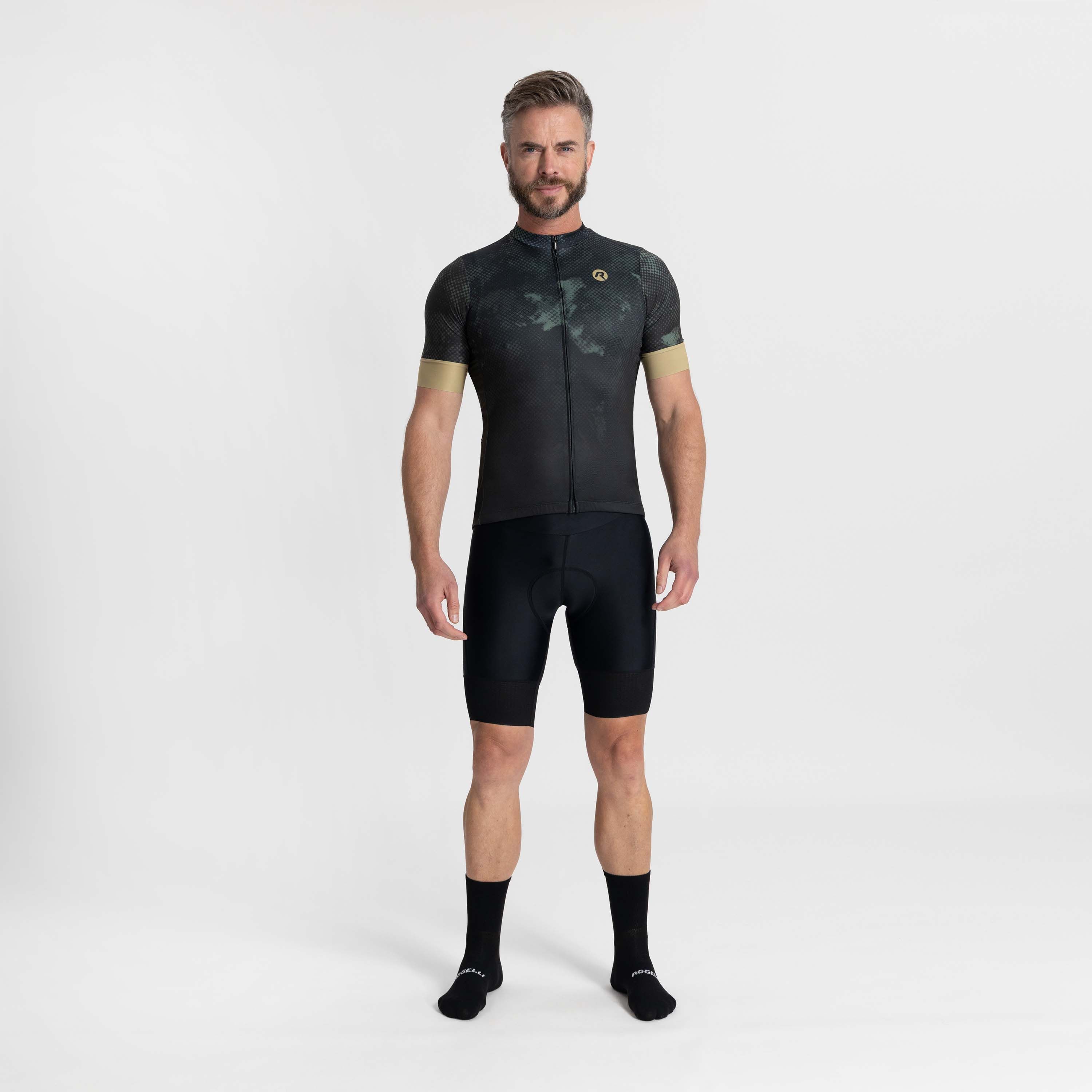Rogelli Nebula Grün Herren Radtrikot Kurzarm