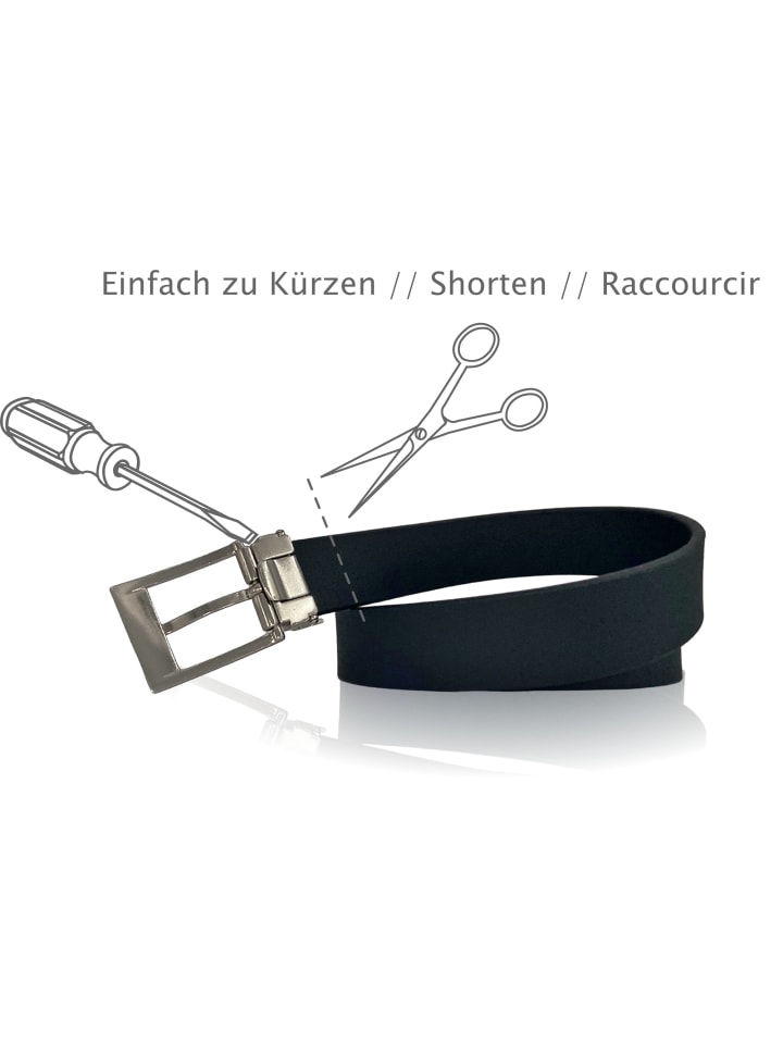FRONHOFER Anzuggürtel Herren Leder 35mm in Schwarz günstig kaufen