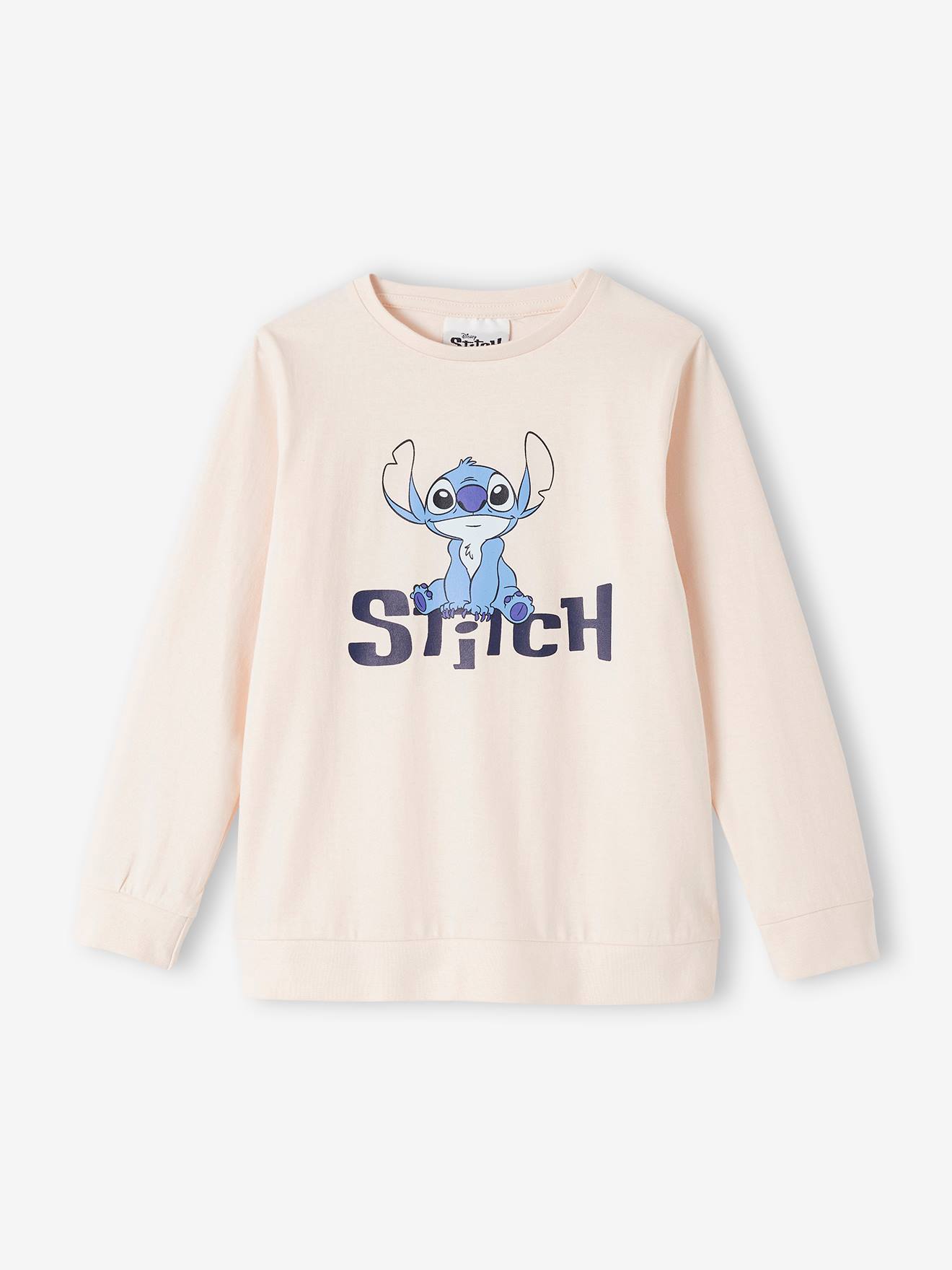 Pyjama fille DS® Stitch rose pâle/gris chiné