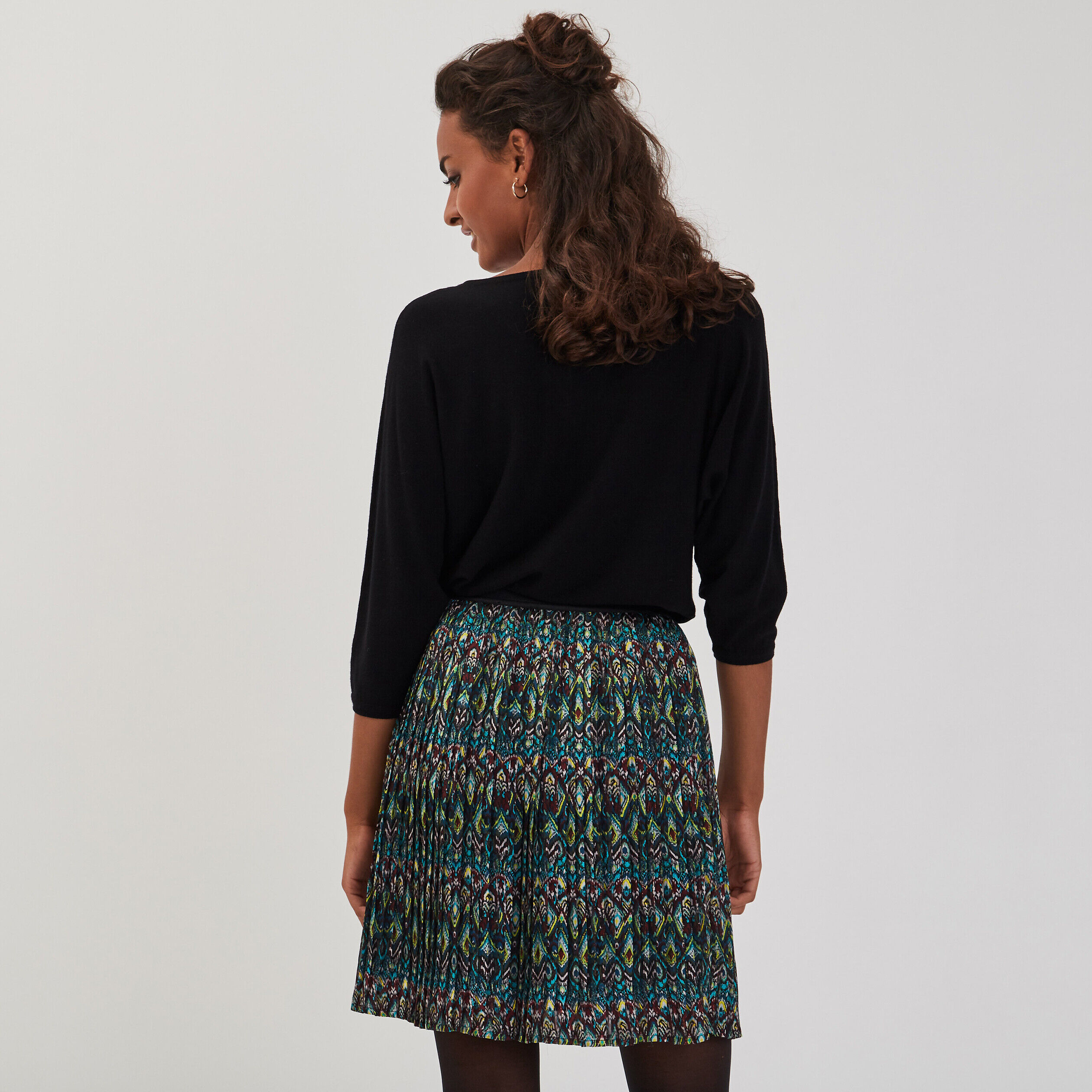 Pull manches chauve-souris noir femme | Cache Cache