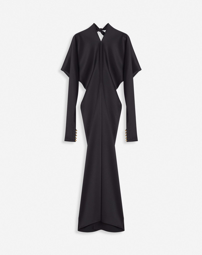 ROBE MI-LONGUE À MANCHES KIMONO